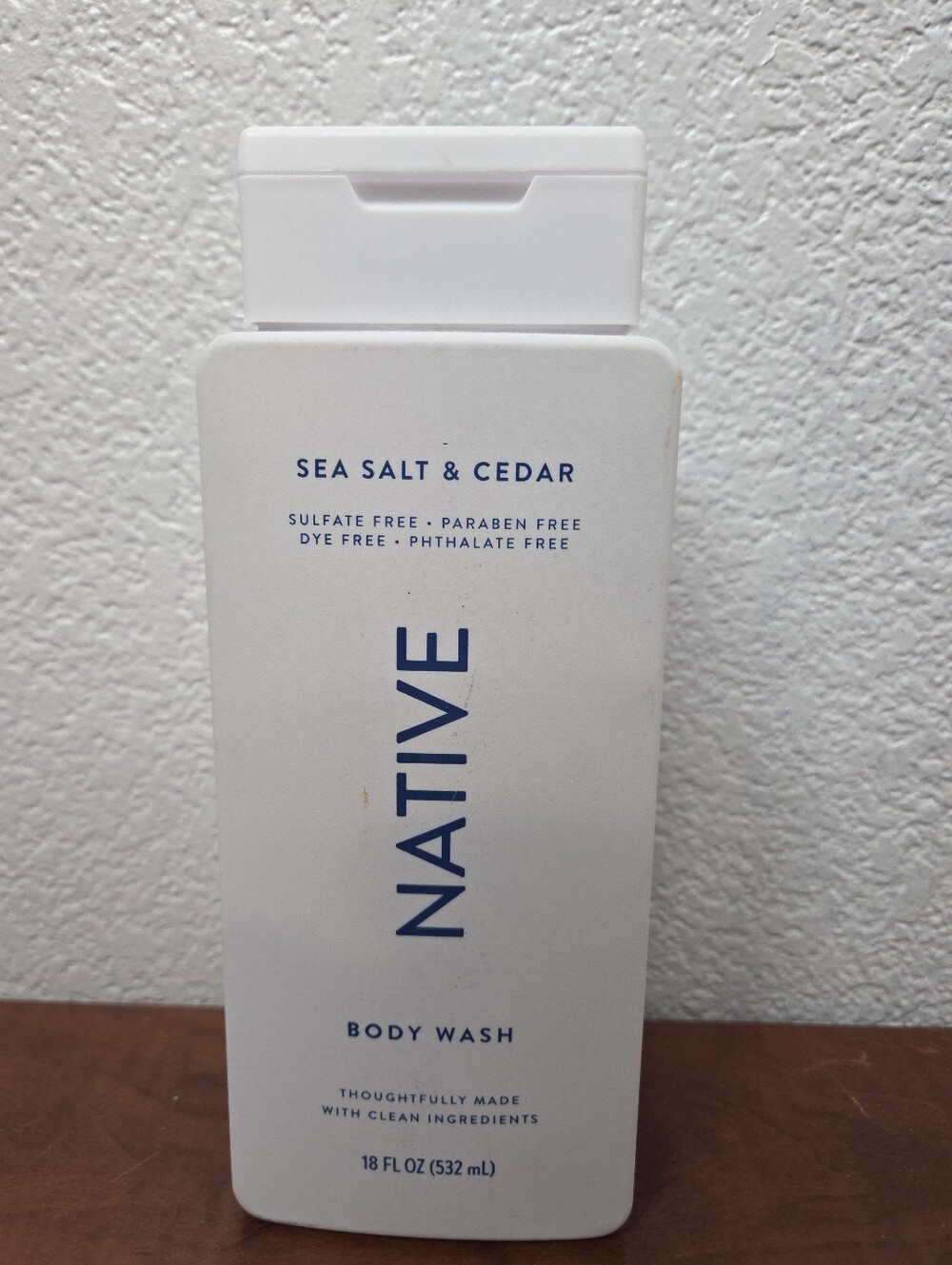 Native Sea Salt & Cedar Body Wash 18 Oz Nwt